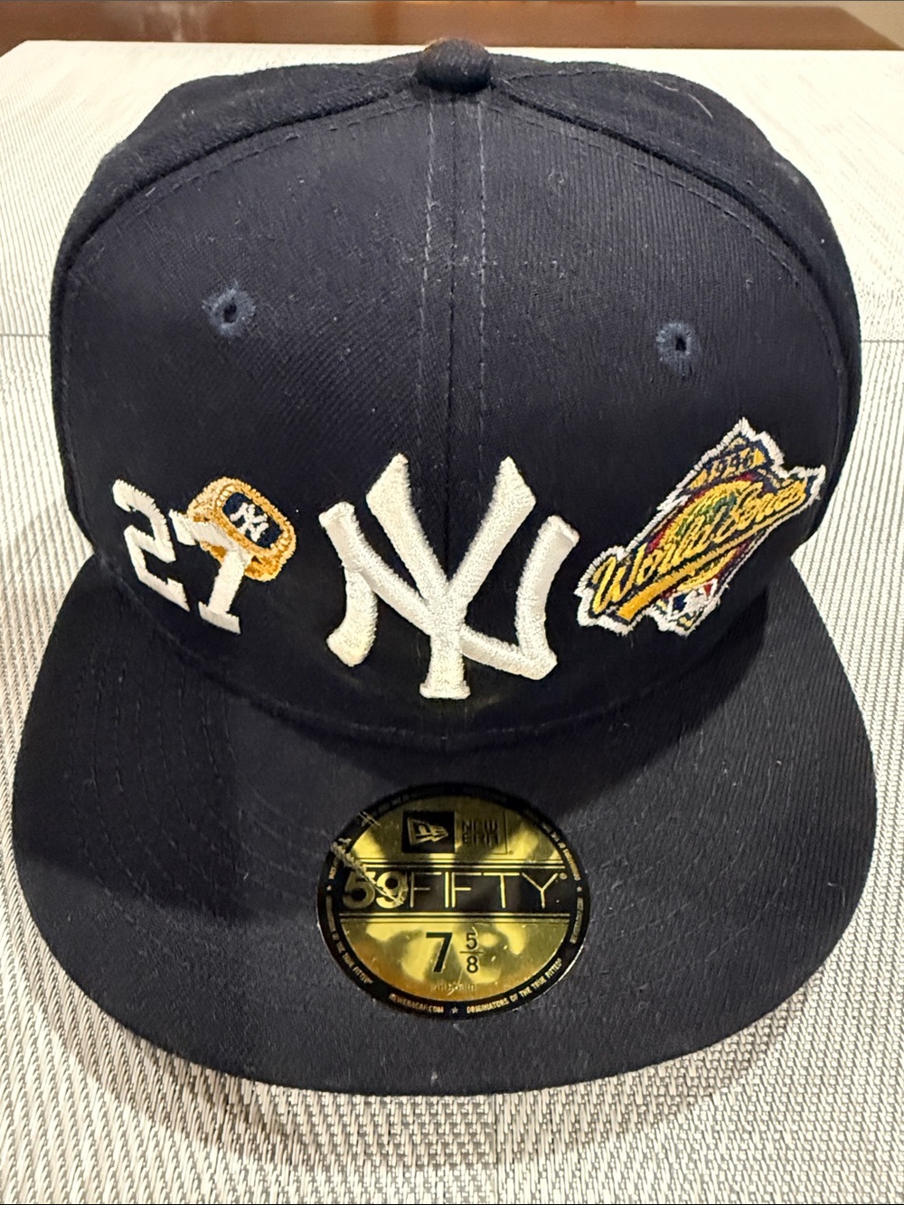 New Era 59FIFTY New York Yankees 27 World Series Fitted Hat Black 7 5/8